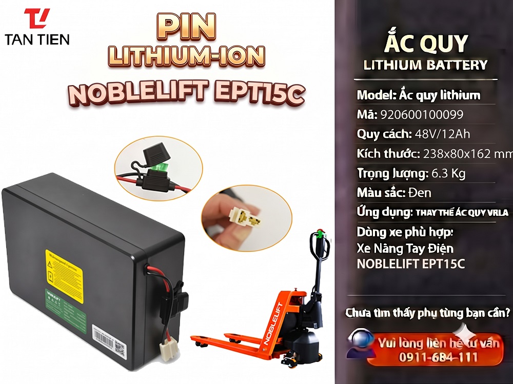 Pin Xe Nâng Tay Noblelift 48V12AH1HR